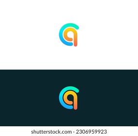 QC, CQ Abstract initial monogram letter alphabet logo design