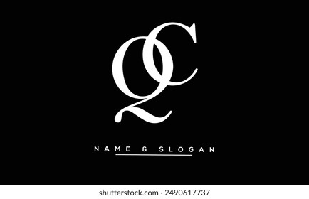 QC, CQ Abstract Letters Logo Monogram