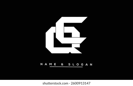 QC, CQ Abstract Letters Logo Monogram
