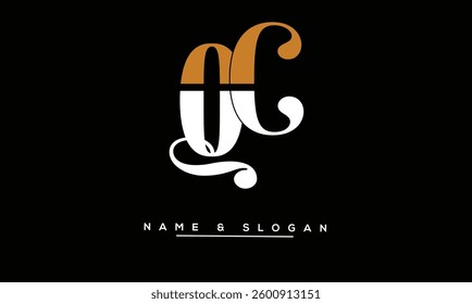 QC, CQ Abstract Letters Logo Monogram