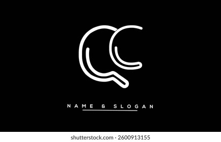 QC, CQ Abstract Letters Logo Monogram