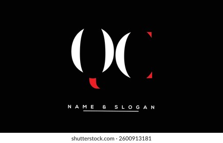 QC, CQ Abstract Letters Logo Monogram