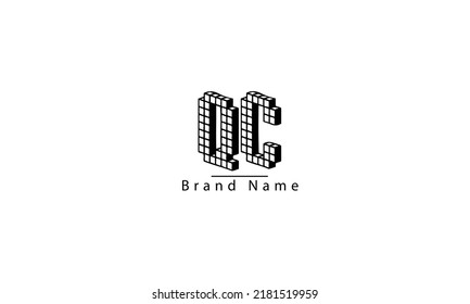 QC CQ Q C abstract vector logo monogram template