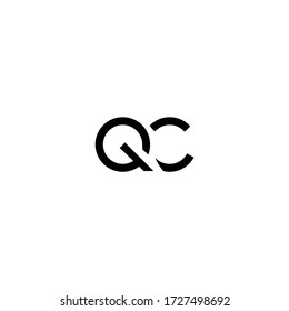 QC Letter Logo Design Template