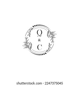QC wedding concept in high quality professional design that will print well across any print media