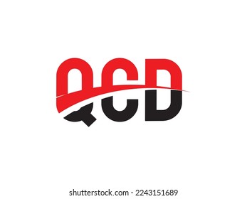 QCD Letter Initial Logo Design Vector Illustration