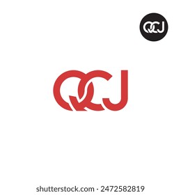 QCJ Logo Letter Monogram Design