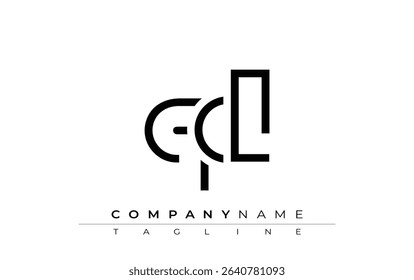 QCL abstract letter design. Modern Business Logo Design With Abstract Typography and Contemporary Style