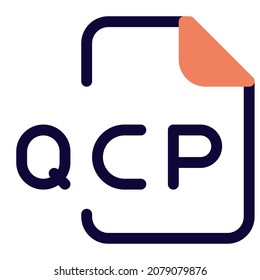 The QCP file format is used cellular telephone providing ringtones and record voice