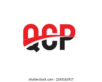 QCP Letter Initial Logo Design Vector Illustration