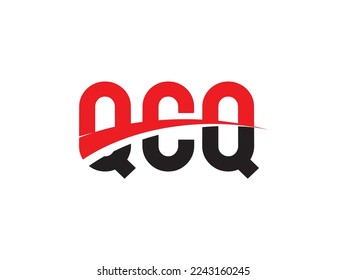 QCQ Letter Initial Logo Design Vector Illustration