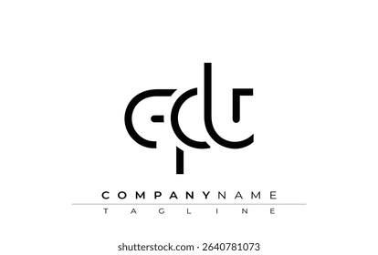 QCT abstract letter design. Modern Business Logo Design With Abstract Typography and Contemporary Style