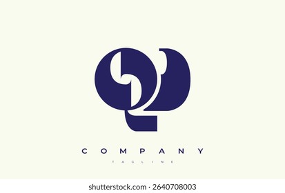 QD Abstract Geometric Logo Design. Modern and elegant logo design with simplistic typography elements, showcasing branding excellence.