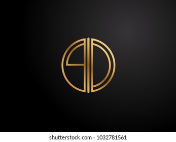 QD circle shape gold color design