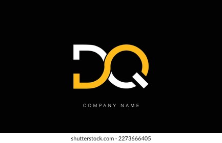 QD, DQ, Abstract Letters Logo Monogram