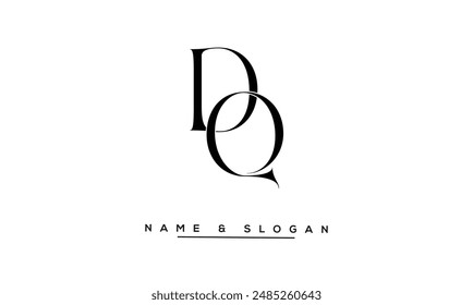 QD, DQ Abstract Letters Logo Monogram