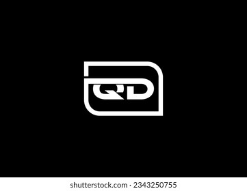 QD Initial letter  logo design and modern logo