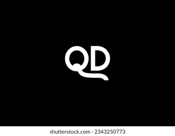 QD Initial letter  logo design and modern logo