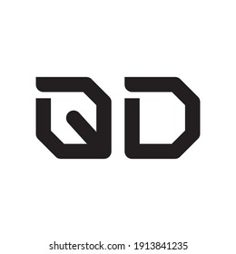 QD-Anfangsbuchstaben, Vektorlogo