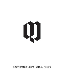 QD initial logo letters in high quality professional design that will print well across any print media