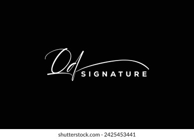 QD initials Handwriting signature logo. QD Hand drawn Calligraphy lettering Vector. QD letter real estate, beauty, photography letter logo design.