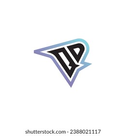 La combinación de letras QD el atractivo logotipo o el logotipo inicial de juegos como un diseño de concepto inspirador