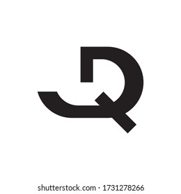vector de diseño de logotipo de letras QD