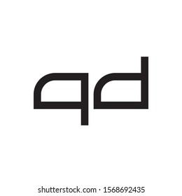 QD letter logo template vector icon design