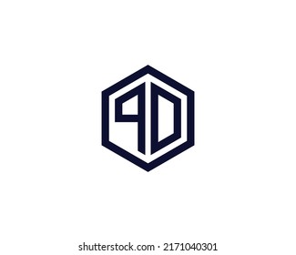 Qd Logo Design Vector Template Stock Vector (Royalty Free) 2171040301 ...