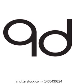 QD Logo Letter Vector Illustration