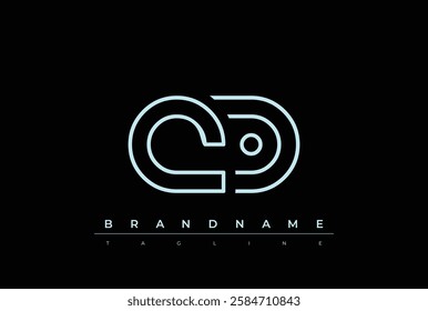 QD Technology Letter Logo Template. This tech letter logo is a graphic mark that uses letters to represent a technology company.