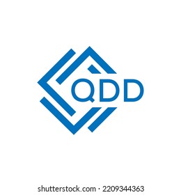 QDD letter logo design on white background. QDD creative circle letter logo concept. QDD letter design.

