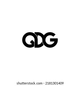 qdg typography letter monogram logo design