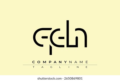 QDH abstract letter design. Modern Business Logo Design With Abstract Typography and Contemporary Style