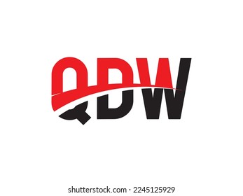 QDW Letter Initial Logo Design Vektorgrafik