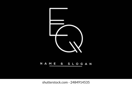 QE, EQ Abstract Letters Logo Monogram