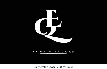 QE, EQ Abstract Letters Logo Monogram
