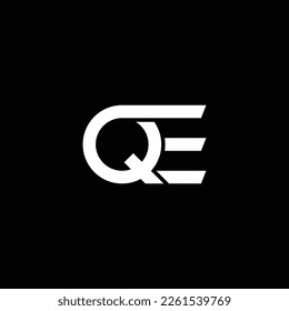 QE or EQ abstract outstanding professional business awesome artistic branding company different colors illustration logo