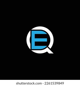 QE or EQ abstract outstanding professional business awesome artistic branding company different colors illustration logo