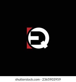 QE or EQ abstract outstanding professional business awesome artistic branding company different colors illustration logo