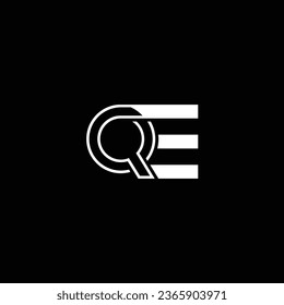 QE or EQ abstract outstanding professional business awesome artistic branding company different colors illustration logo