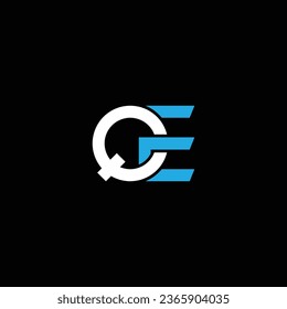 QE or EQ abstract outstanding professional business awesome artistic branding company different colors illustration logo
