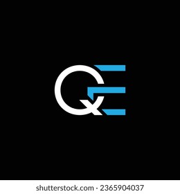 QE or EQ abstract outstanding professional business awesome artistic branding company different colors illustration logo