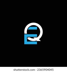 QE or EQ abstract outstanding professional business awesome artistic branding company different colors illustration logo
