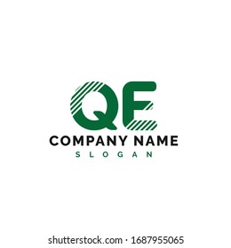 QE Letter Logo Design. QE letter logo Vector Illustration - Vector