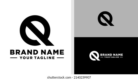 QE LOGO MONOGRAM BOLD EDITABLE