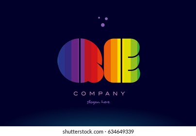 qe q e alphabet letter colorful creative colors text dots creative company logo vector icon design template