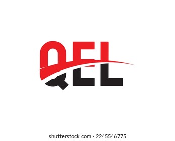 Letra QEL Ilustración del vector de diseño del logotipo inicial
