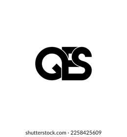 qes lettering initial monogram logo design