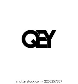 qey initial letter monogram logo design